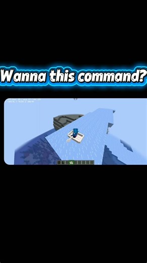 Infinite Ice On Boat Command in Minecraft #shor#minecraftshorts #cbum