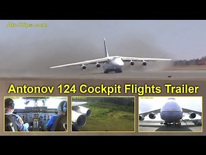 Antonov An-124 in-flight cockpit video. WORLD EXCLUSIVE by [AirClips full flight series]