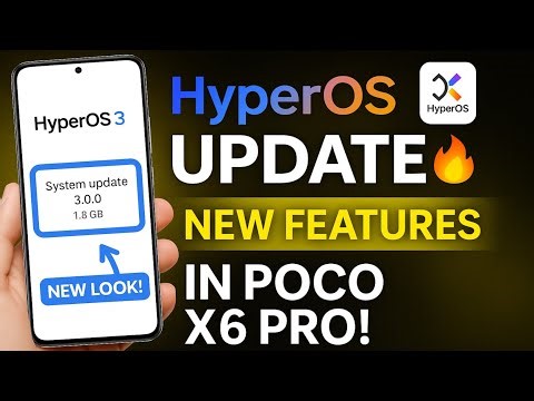 POCO X6 Pro HyperOS 3 Beta – New UI, Smoothness Test & Gaming Performance 🔥