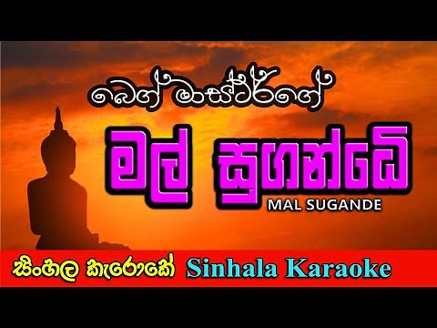 mal sugande dam sugande | මල් සුගන්දේ karoke | bodu bathi gee | Beg | බෙග් | MADUMI TV