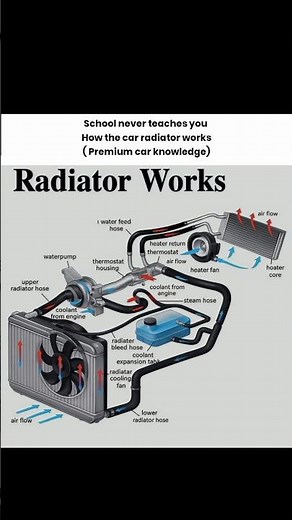 How the car radiator works 🙀