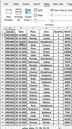 How to use freeze panes in excel | freeze panes #excel