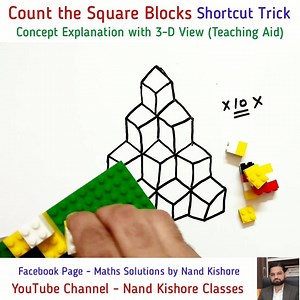 47K views · 2.6K reactions | Count the Square Blocks - Shortcut Trick - Concept Clarification with 3-D View (Teaching Learning Material) | Maths Solutions by Nand Kishore | Facebook