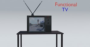 Functional TV | 3D Props | Unity Asset Store