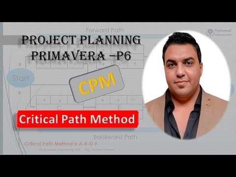 2-Critical Path Method -Planning with Primavera P6 -Primavera P6 Tutorials شرح طريقة المسار الحرج