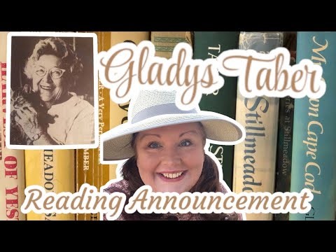 Gladys Taber Reading Announcement 🌸💐🙈