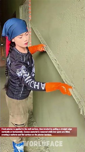 Wall Plaster Leveling Process | Perfect Plaster Finish with Straight Edge