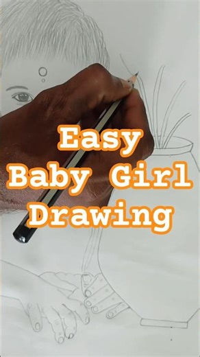 Baby Girl Realistic Drawing ✏️ | Step by Step Pencil Sketch Tutorial 😍