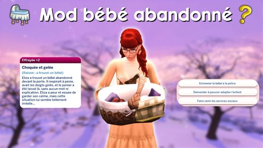 Mod drama et bébé abandonné par Pandasama - Mod Sims 4