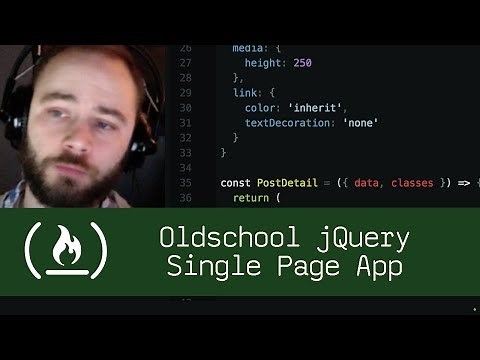 Oldschool jQuery Single Page App - Live Coding with Jesse