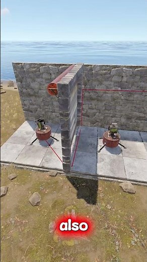 Setting Up Turrets The Right Way! #rust #rustgame #rustgameplay #gaming #rustbuilding #electricity