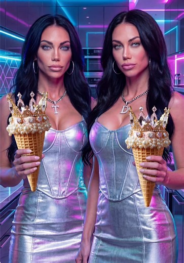 We’re officially going… royal dessert mode today. 👑🍦✨ And yes — the crystal crowns are dripping, the cones are stacked, and these ice creams look way too powerful to just be eaten casually. 😍💎 We’re whispering our way through crisp waffle crunches, silky frozen swirls, and that slow ASMR melt that feels illegal to enjoy this much… but here we are. ✨👀 Luxury chaos icy crowns twin energy = our entire personality at this point. If you were here… Would you take the first bite — or admire the cr