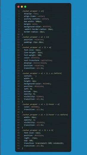 Simple Dropdown Menu Using HTML and CSS! 🔥 #htmlcss #dropdownmenu #css #shorts #navbar #csshover