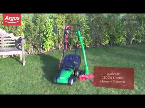 Qualcast Electric 1200W Lawnmower and 250W Grass Trimmer Argos Review