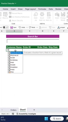 433K views · 6.8K reactions | MS Excel Search Box তৈরি করুন সহজে | Easy Search Box in Excel #exceltraining #PowerBICourse #PowerBITraining #excel #shorts #tanviracademy | Tanvir Academy | Facebook
