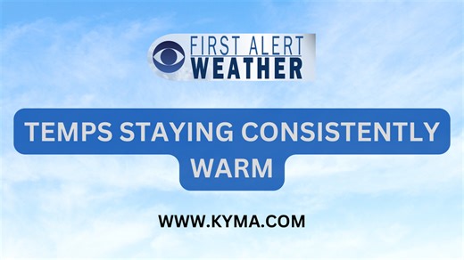 FIRST ALERT FORECAST: Temps staying consistently warm
