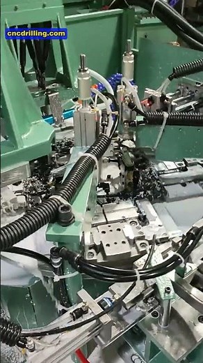 Rotary Table Automatic Drilling and Tapping Machine for Automotive Parts #factory #drillingmachine