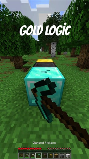 where is the gold block? #minecraft #minecraftshorts #minecraftlogic