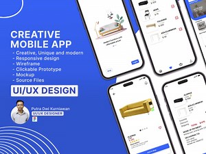 Design ui ux for  web or mobile app in figma