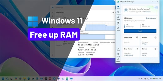Reduce RAM usage on Windows 11 with one-click 