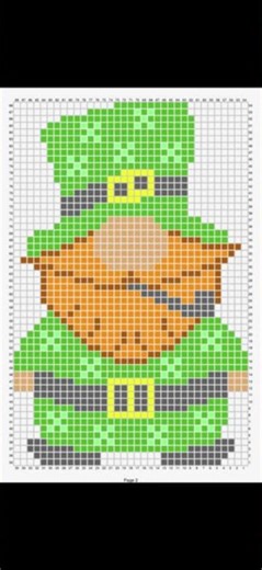 St. Patrick Gnome FREE Graph Patterns by TatyanasBlankets for c2c Crochet