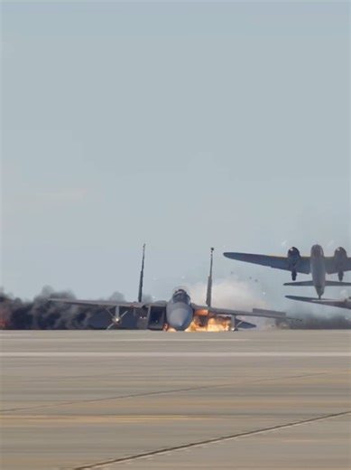 American F-15 Eagle Lands in Desert
