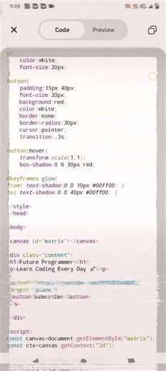 Amazing Matrix Effect Website | Beginner Project