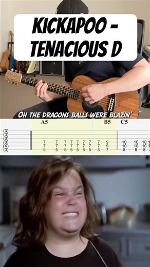 Kickapoo - Tenacious D (Guitar Cover with TABS) | From the movie Tenacious D in The Pick of Destiny