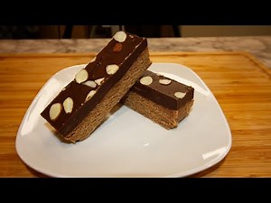 Almond Butter Bar Snack (Dairy Free, Gluten Free, Sugar Free Recipe)