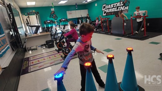 “When I’m moving, my brain works more.” At Pee Dee Elementary, students learn by doing. In the Action-Based Learning Lab, they build academic skills while staying active. Hear directly from students and teachers about how movement supports learning every day. Pee Dee Elementary School "Official Page" | Horry County Schools