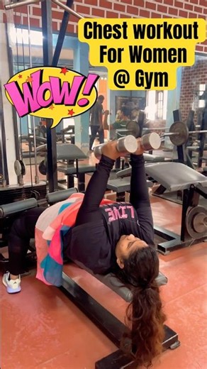 Chest workout for women 🔥 #chest #youtubeshorts #workout #women #shorts