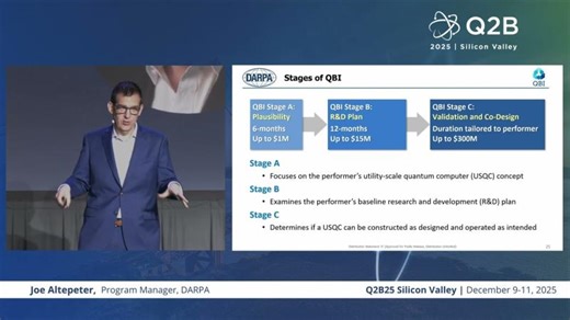 Q2B25 Silicon Valley | Joe Altepeter, Program Manager, DARPA | Frédéric Barbaresco