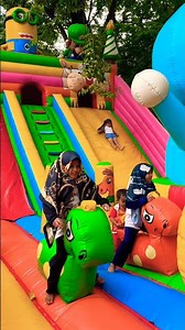 Lompat lompat ceria di istana balon mario bross warna warni #fyp