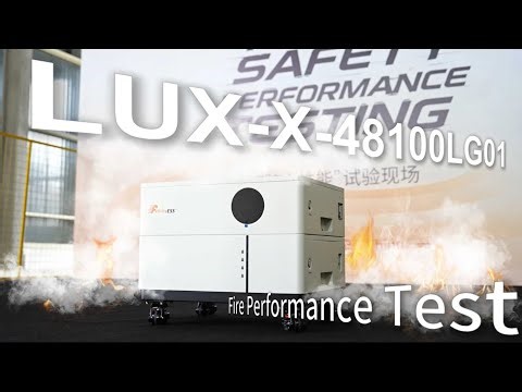 LUX-X-48100LG01 Lithium Battery Fire Protection Test - Built-in Aerosol Fire Extinguishing Module