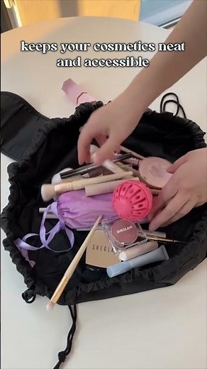 women’s drawstring travel cosmetic bag 1080p