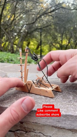 Amazing Mini Bamboo Machine in Action! ⚙️🌿 #DIY #MiniMachine #CreativeCraft