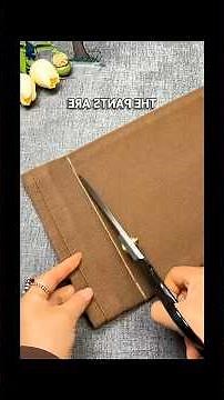 How to hem pants PERFECTLY in 60 sec ✂️