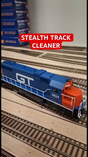 Clean your tracks! #modelrailroad #modelrailway #modeltrain #trains #hoscale #hobby #railtrack #fyp