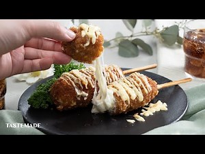 【衣はあのお菓子】ザクじゅわ〜肉巻きチーズ串 🍖