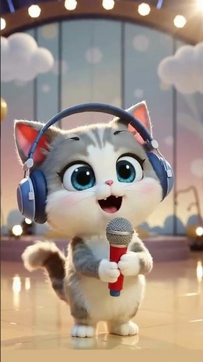 Mimi the Singing Cat Loves Milk 🎤🐱 | Cute Cartoon Cat Song for Kids