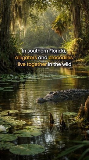 Two apex predators share the same wild habitat