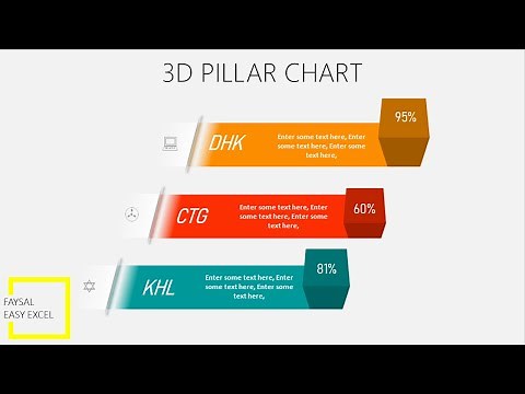 Learn Infographic 3D Pillar Chart in Excel 2016