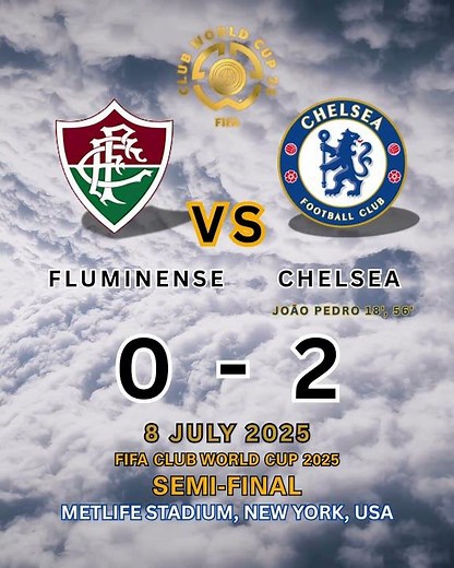 Fluminense vs Chelsea Semi Final score