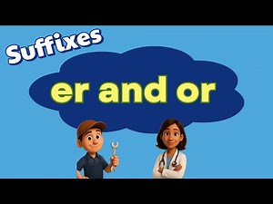 Suffixes -ER and -OR | Fun Phonics Lesson with Examples for Kids!