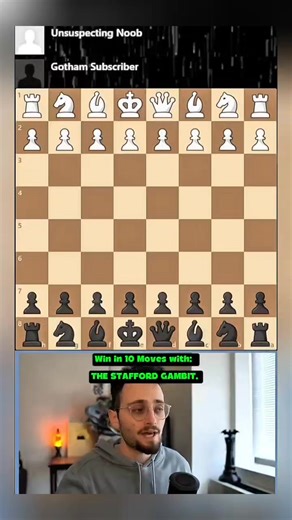 414K views · 6.2K reactions | Win in 10 Moves With: THE STAFFORD GAMBIT. #chess #gothamchess | Chess Masters | Facebook