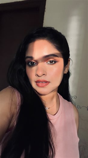 Ash on Instagram: "No reference today. Just went with what I imagined, and it turned into something else😅 But I’m not mad at it.. Products: @lorealparis Infallable full wear concealer - 312 Amber @lykha_glam Foundation - Sandy Brown @reachedmars Eyes can kill eye palette @parulgargmakeup Green Kajal @lorealparis Blush - Play with me @wetnwildindia Highlighter @officialswissbeauty Lipliner - Cherry Brown @lorealparis Liquid Lipstick - Snooze your Alarm @reneeofficial Mascara @kaybykatrina Loose 