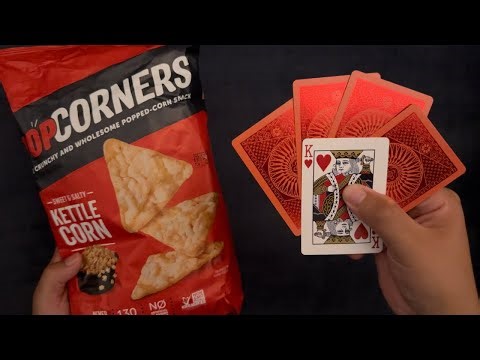 Kettle Corn Pop Corners ~ ASMR Snacks 'n' Solitaire