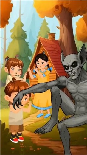 3 kid's playing with ghost/ #cartoon #animated #scary #ai #animation #horrorstories