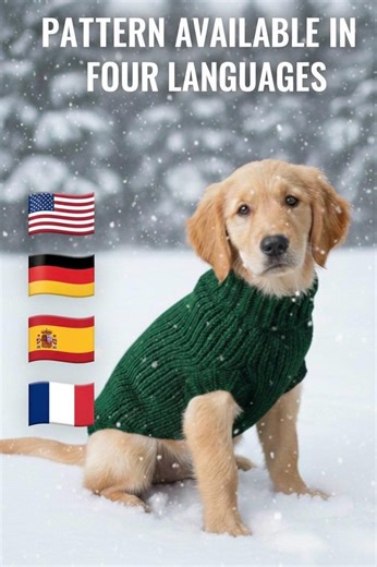 Easy Knit Dog Sweater Pattern | Cozy Warmth for All Sizes (digital Download) - Etsy