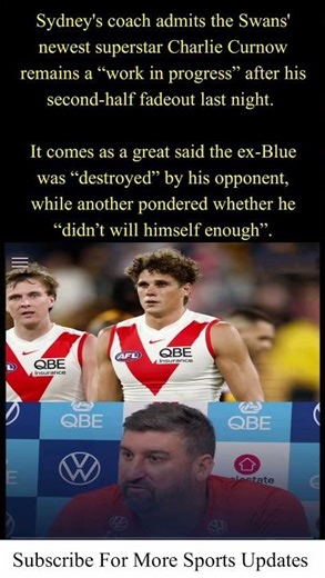 Sydney's Coach Admits The Swans